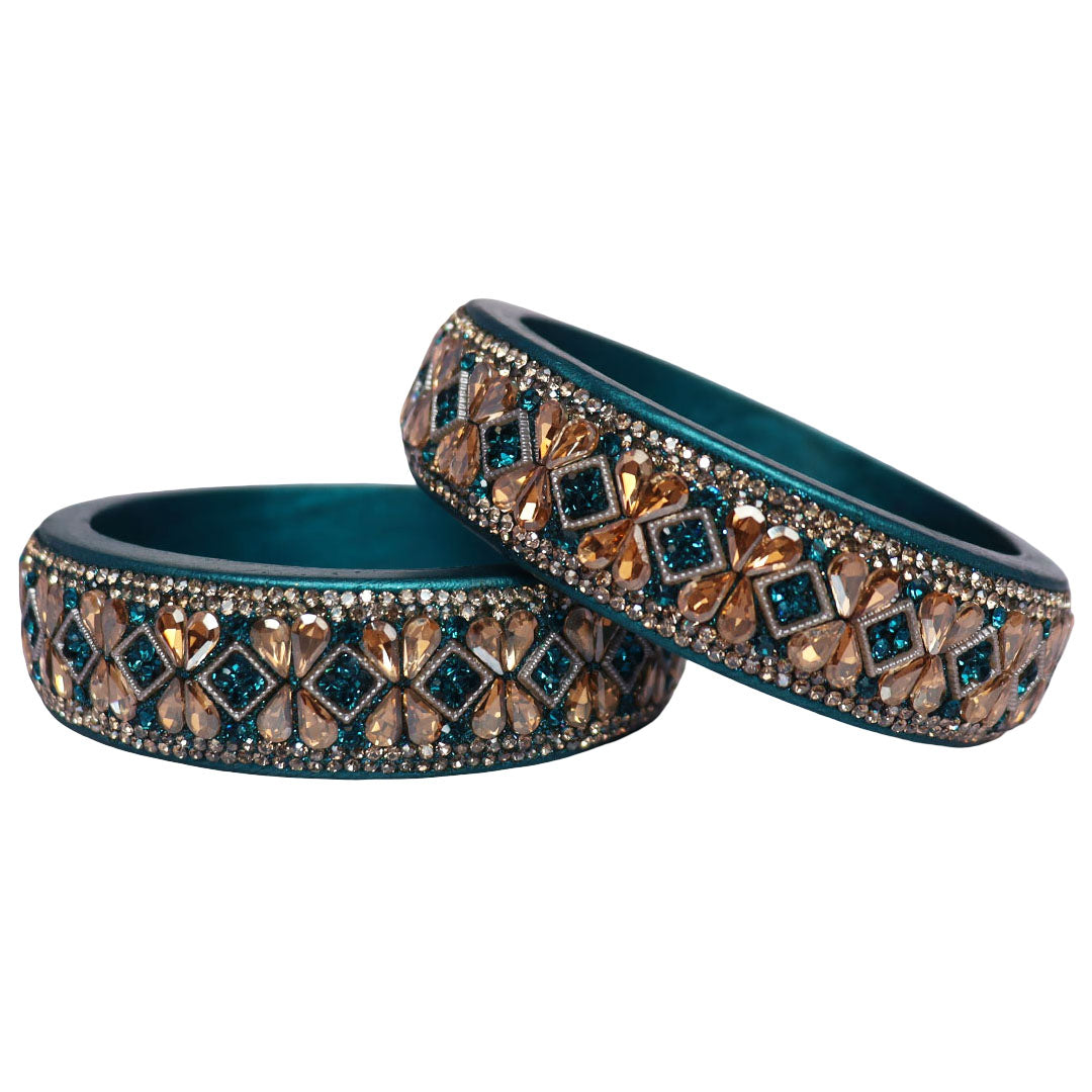 Jaipuri Designer Lac Kada Bangles For Women With Latest Kundan Design