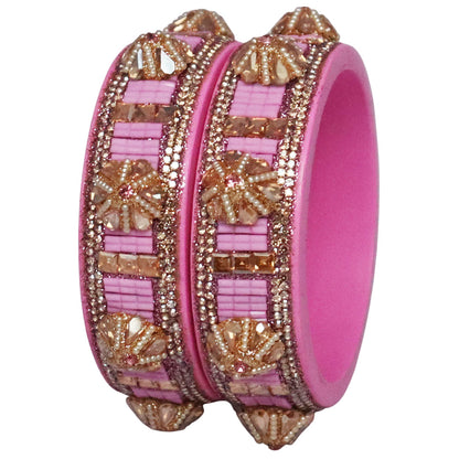 Jaipuri Lac Bangles Kundan Pearl Rhinestone Designer Kada