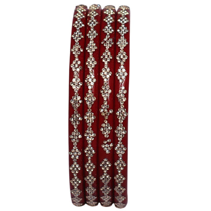 Premium Designer Lac Bangles for Women with Rhinestone Work | Traditional Rajasthani Bangles by TAJ BRIDAL STORE