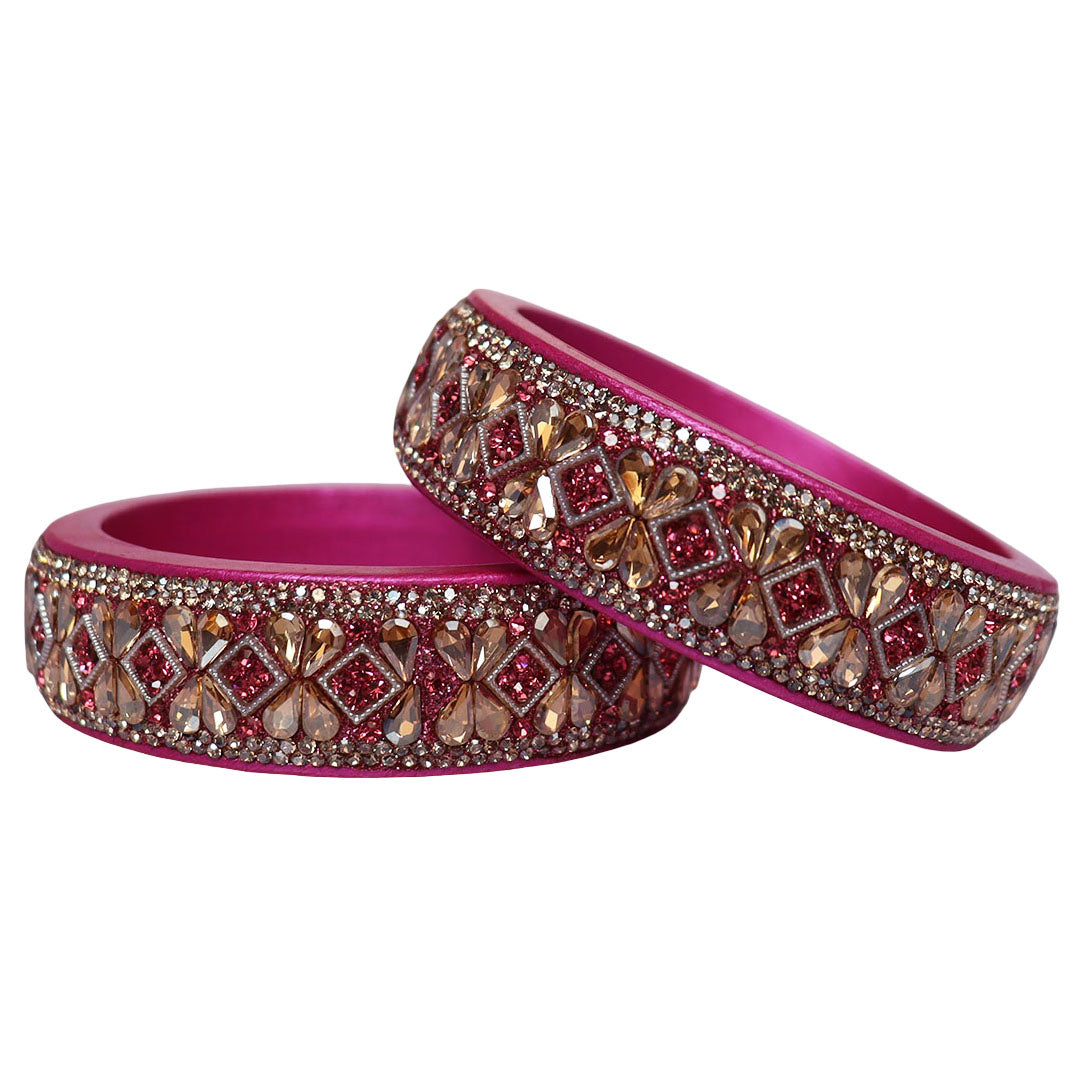 Jaipuri Designer Lac Kada Bangles For Women With Latest Kundan Design