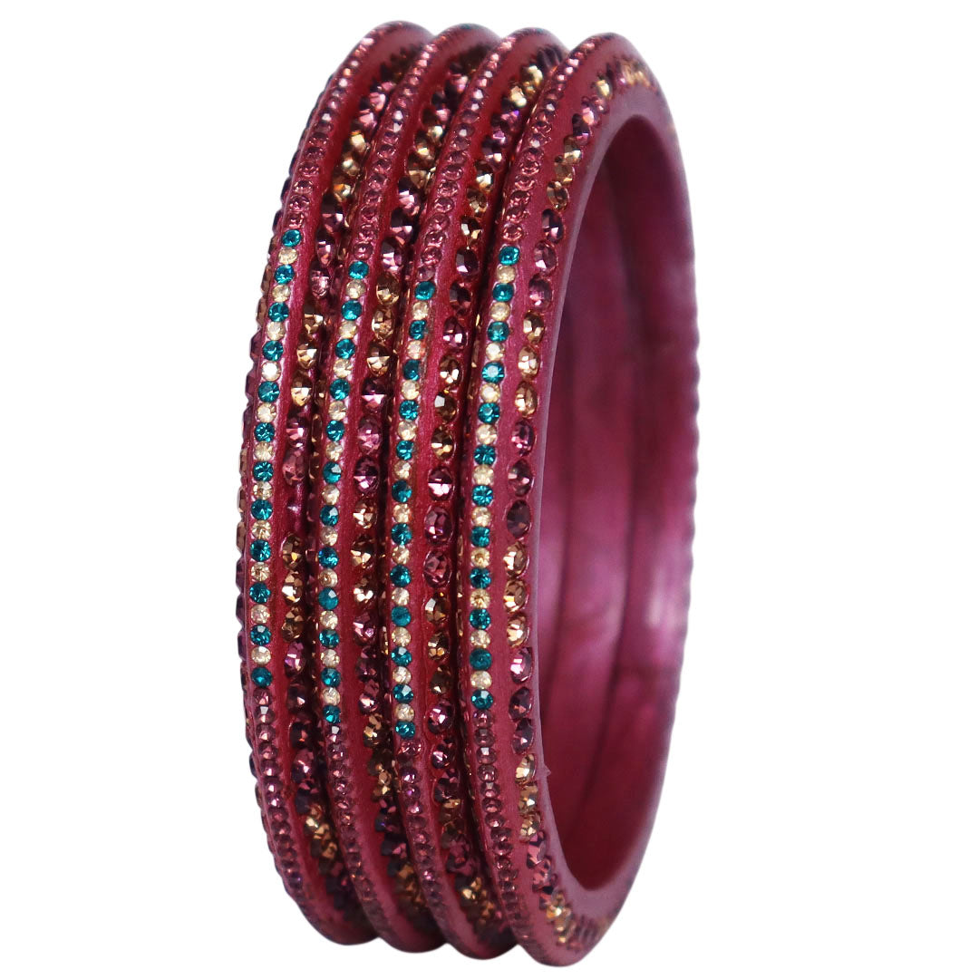 Rhinestone Lac Bangles for Raksha Bandhan