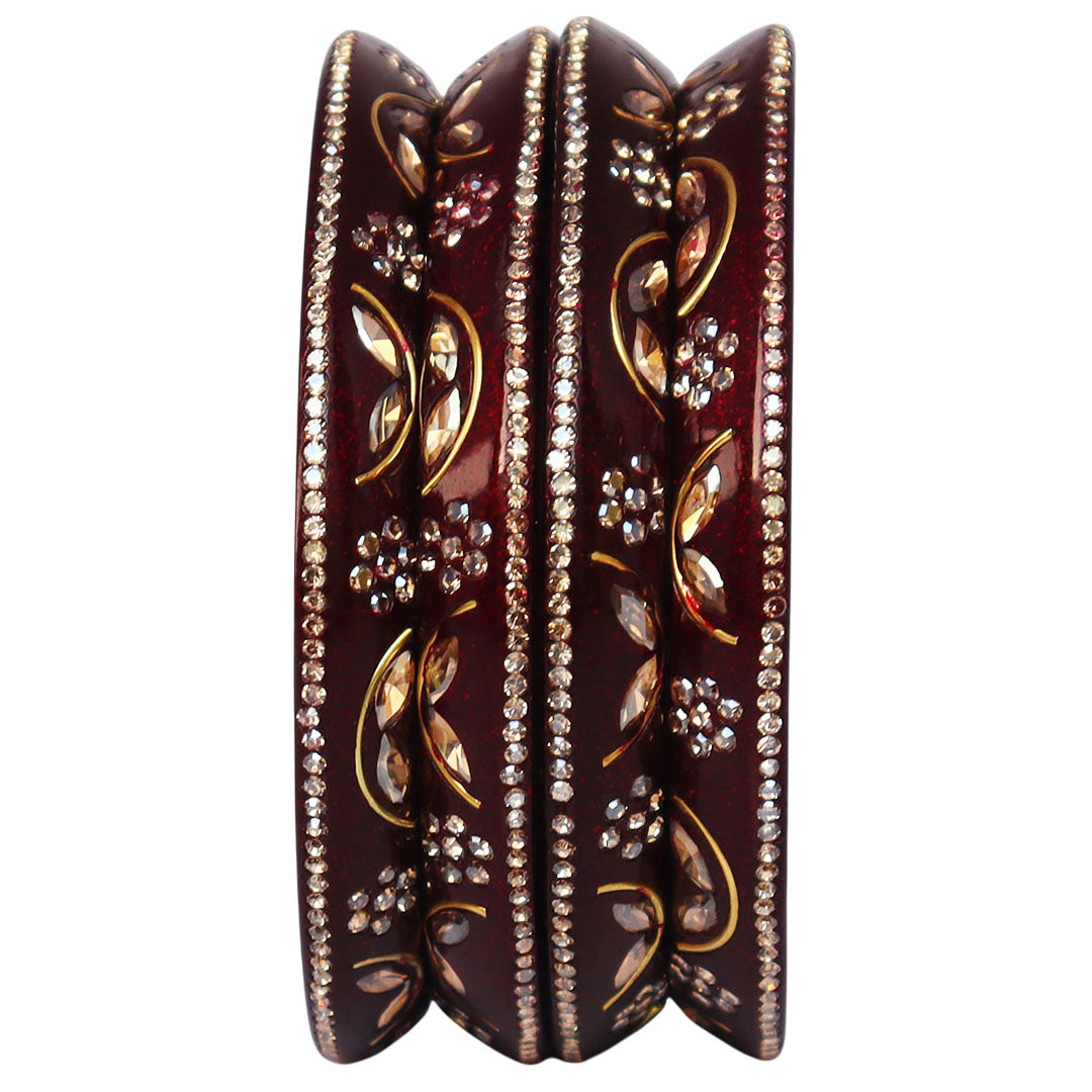 Festival Wear Lac Bangadi Bangles Set in Latest Kundan Design