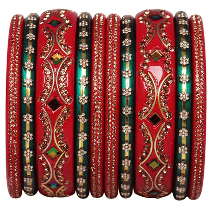 Handcrafted Lac Short Bangles for Marriage & Festival Functions