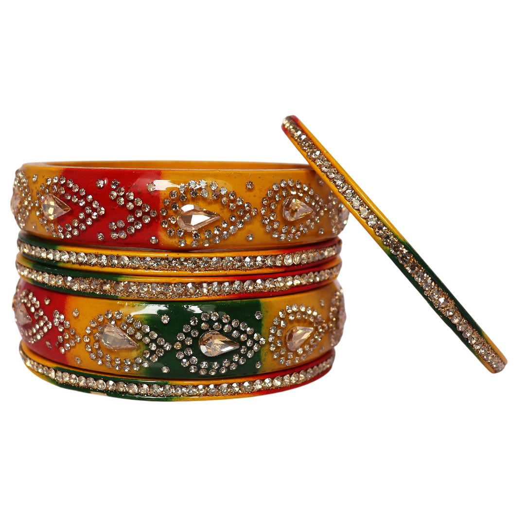 Raksha Bandhan Special Pure Lac Short Bangles Set For Sister