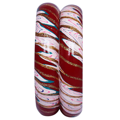 Designer Lac Bangles Latest Wave Design Kada Set