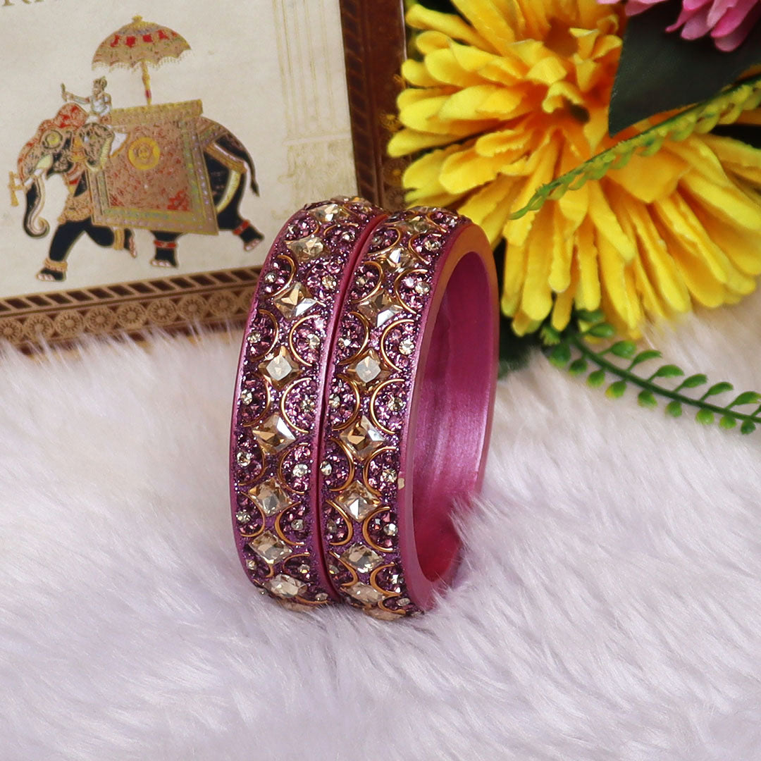 Jaipuri Fancy Lac Kada Bangles For Women With Latest Kundan Design