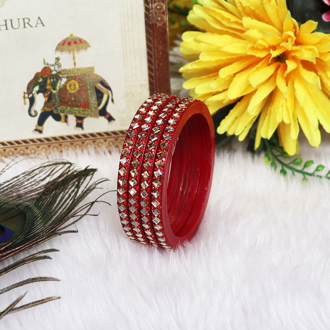 Handmade Lac Bangles For Women With Latest Kundan Design