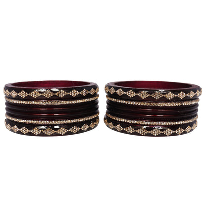 Festive Special Designer Lac Chura Set With Latest Rhinestones Design