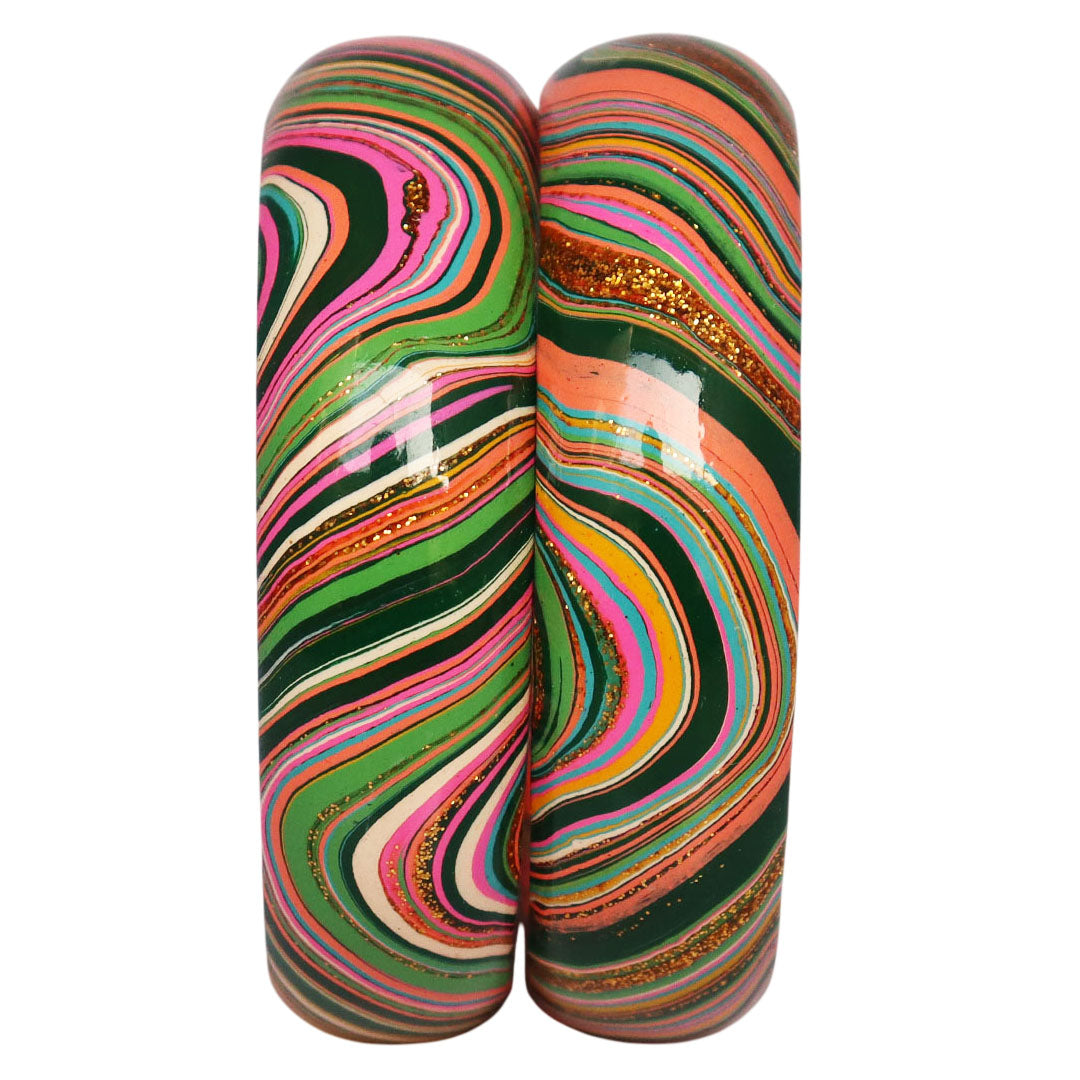 Stylish Wave Pattern Lac Kada Bangles for Wedding & Party Wear