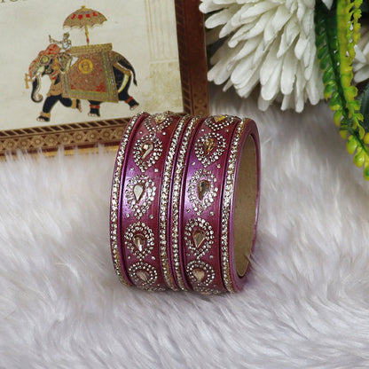 Raksha Bandhan Special Pure Lac Short Bangles Set For Sister
