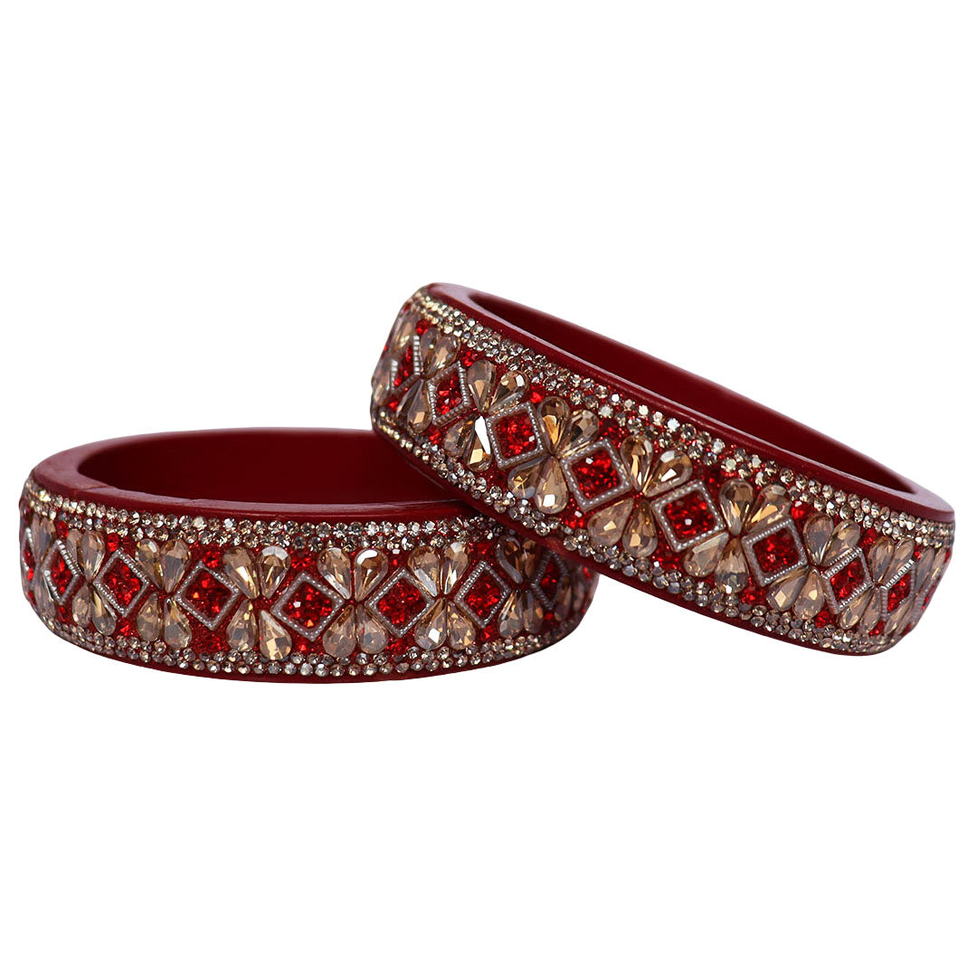Jaipuri Designer Lac Kada Bangles For Women With Latest Kundan Design