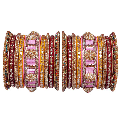 Rajasthani Lac Bangles Wedding Wear Kundan Designer Set