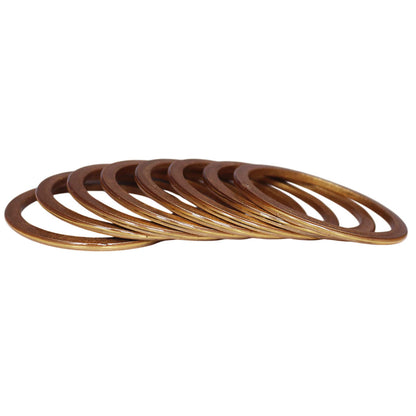Rajasthani Handmade Lac Bangles with Golden Paat Work by TAJ BRIDAL STORE