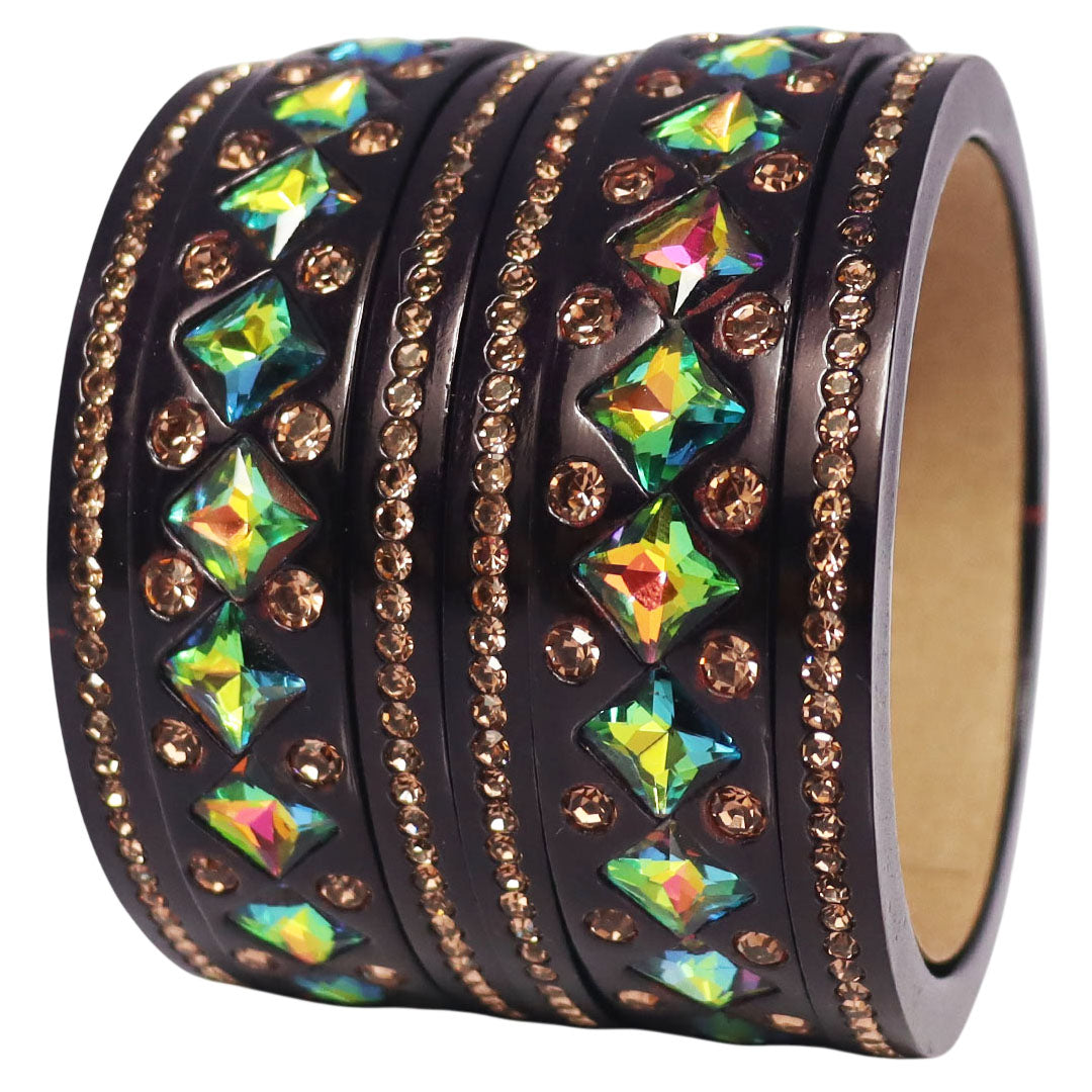 Rakhi Special Traditional Lac Bangles Set With Latest Kundan Design