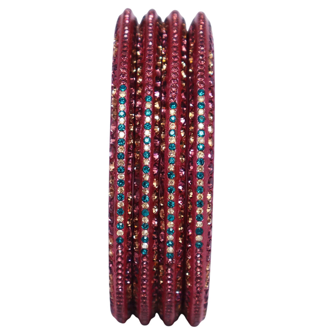 Rhinestone Lac Bangles for Raksha Bandhan