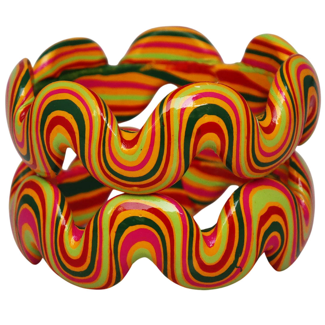 Trendy Wave Pattern Lac Kada for Wedding & Festive Wear