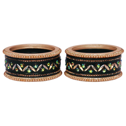 Bridal Style Kundan Lac Bangle Set – Ideal for Diwali & Weddings