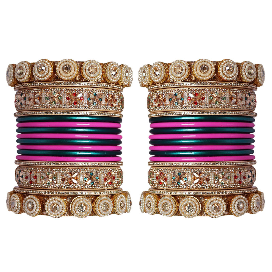 Traditional Rajasthani Lac Chudi Set for Women