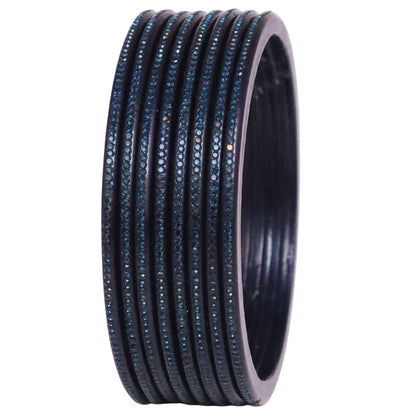 Traditional Rajasthani Lac Bangles with Fine Rhinestones Design