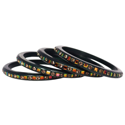Festive Special Handmade Pure Lac Bangles with Latest Stones Design