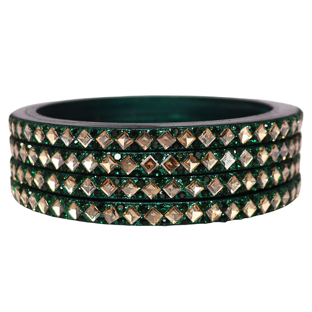 Handmade Lac Bangles For Women With Latest Kundan Design