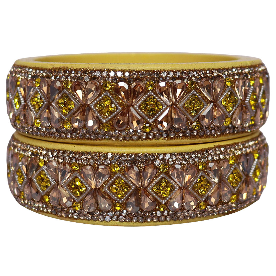 Jaipuri Designer Lac Kada Bangles For Women With Latest Kundan Design