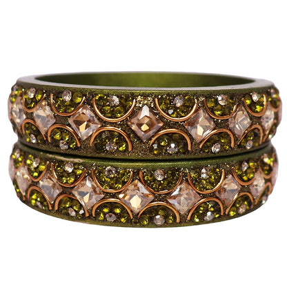 Jaipuri Fancy Lac Kada Bangles For Women With Latest Kundan Design