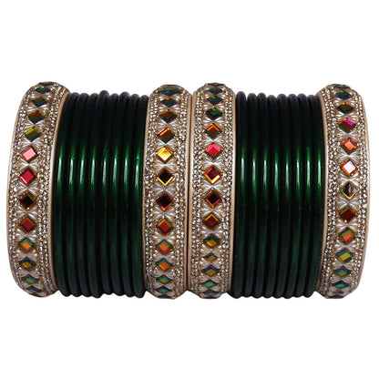 Premium Handmade Pure Lac Bangles Set for Women with Traditional Rajasthani Design by TAJ BRIDAL STORE