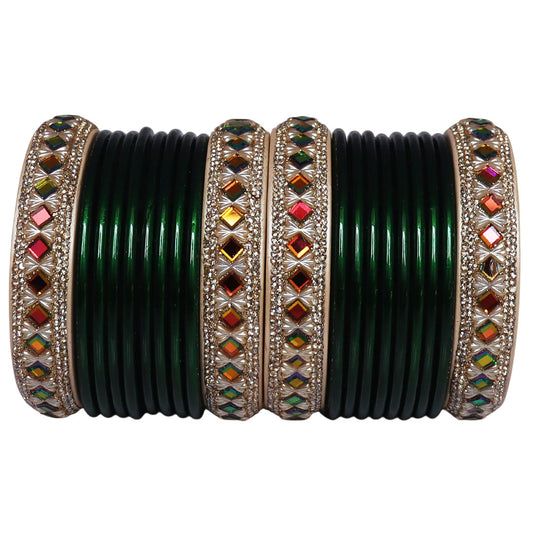 Premium Handmade Pure Lac Bangles Set for Women with Traditional Rajasthani Design by TAJ BRIDAL STORE