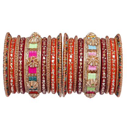 Rajasthani Lac Bangles Wedding Wear Kundan Designer Set