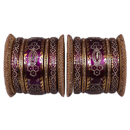 Rajasthani Designer Wedding Chura Set With Latest Kundan Design