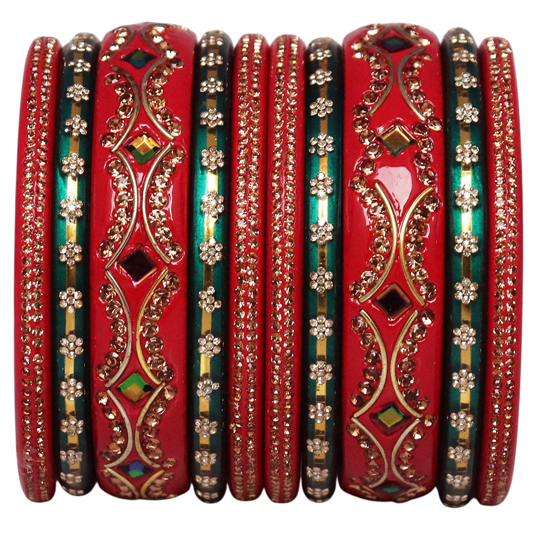 Handcrafted Lac Short Bangles for Marriage & Festival Functions