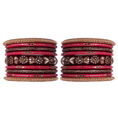 Traditional Handmade Lac Bridal Chura Set With Latest Kundan Design