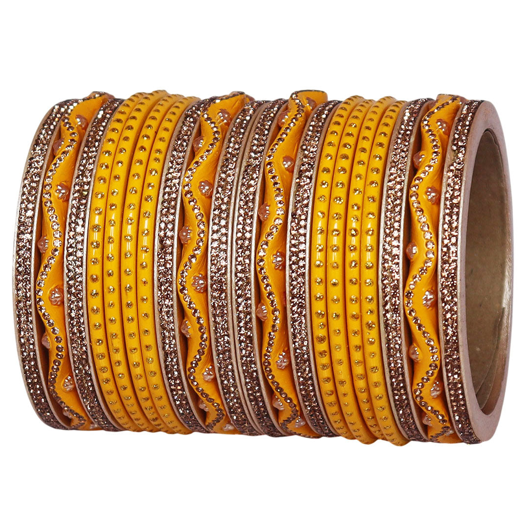 Karwa Chauth Special Designer Lac Bangles Set in Zig-Zag Design