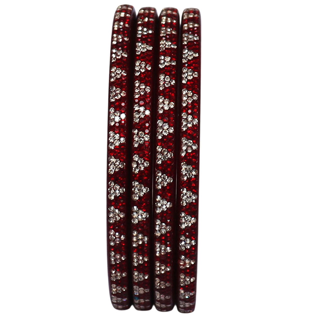 Rajasthani handcrafted Lac bangles with rhinestone work