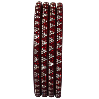 Rajasthani handcrafted Lac bangles with rhinestone work