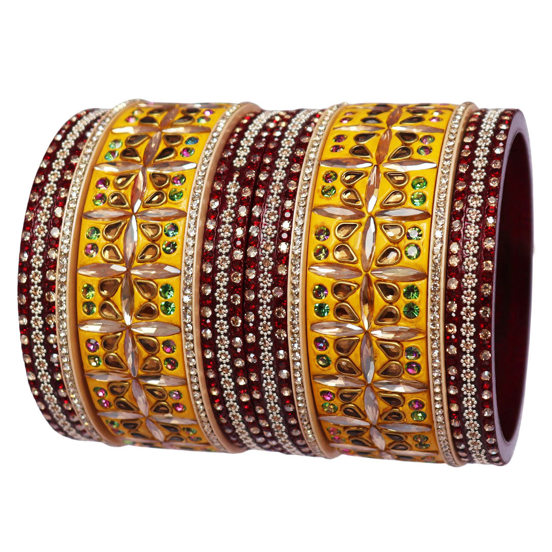 Kundan Lac Bangles for Women