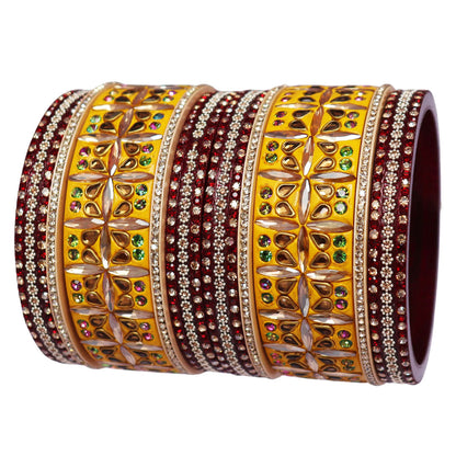 Kundan Lac Bangles for Women