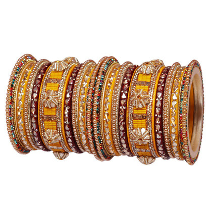 Rajasthani Lac Bangles Wedding Wear Kundan Designer Set