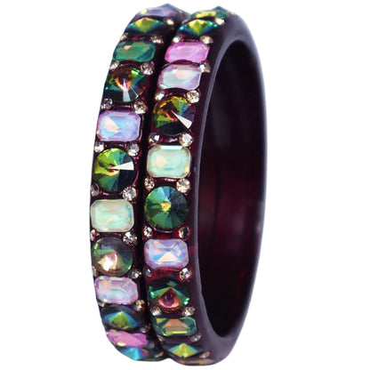 Premium Handmade Lac Bangles for Women | Traditional Antique Multicolor AD Stone Jewelry