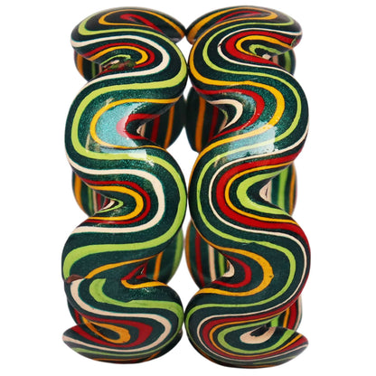 Trendy Wave Pattern Lac Kada for Wedding & Festive Wear