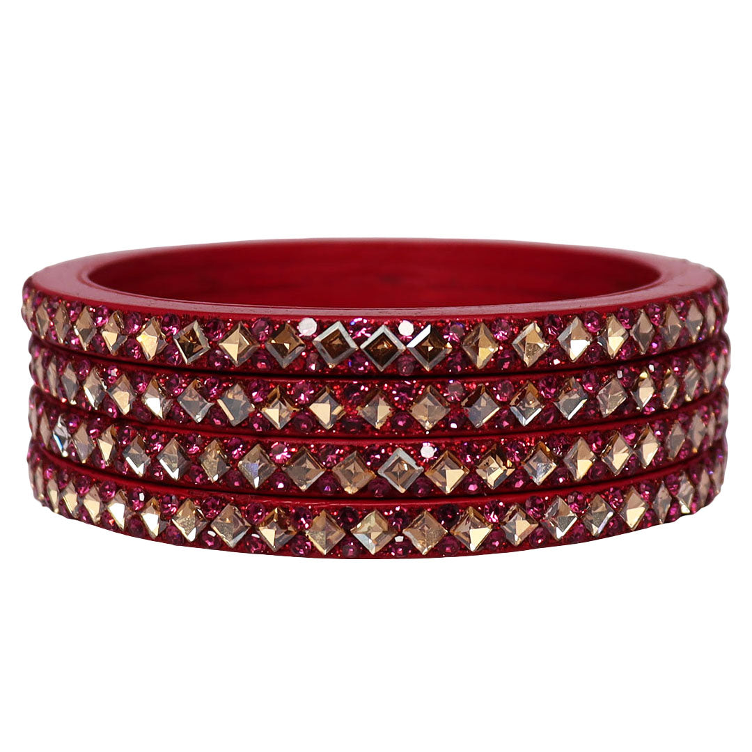 Handmade Lac Bangles For Women With Latest Kundan Design