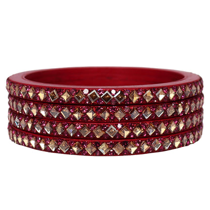 Handmade Lac Bangles For Women With Latest Kundan Design