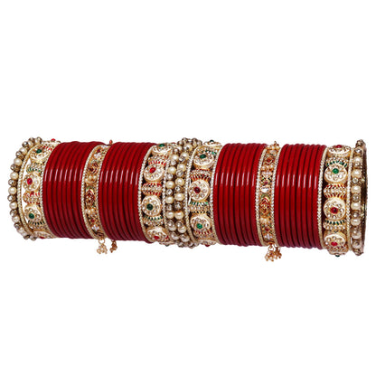 Bridal Bangles Set Designer Artificial Stone Bridal Chura