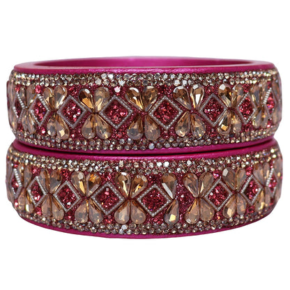 Jaipuri Designer Lac Kada Bangles For Women With Latest Kundan Design