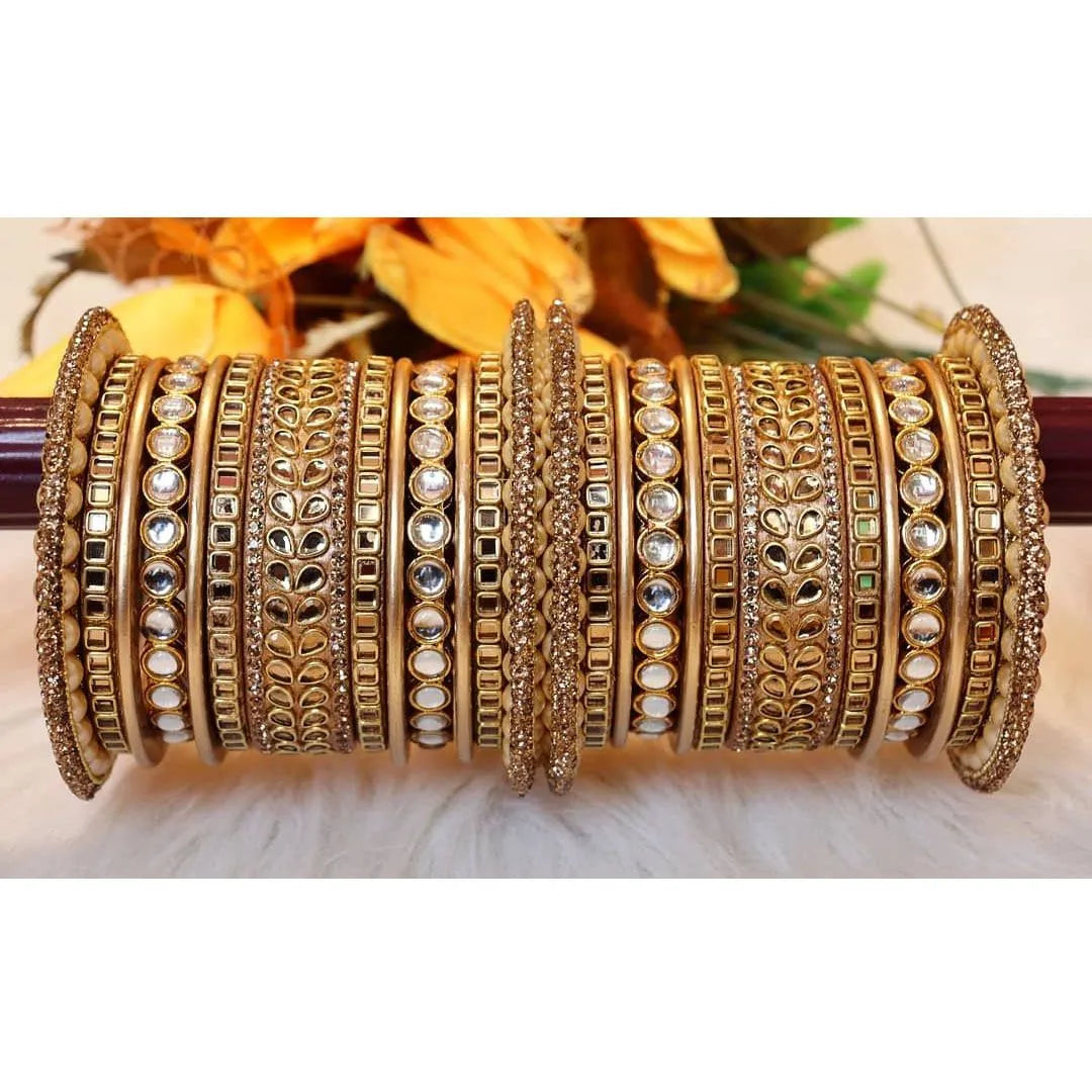 Lakh Kundan Rajwadi Chuda in Best Design Taj Bridal Store