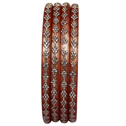 Premium designer lac bangles for women with rhinestone work