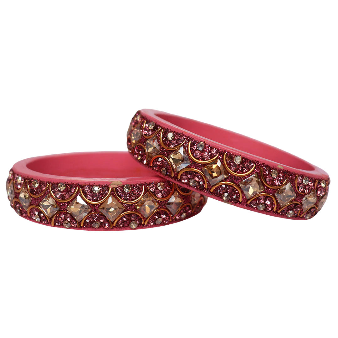 Jaipuri Fancy Lac Kada Bangles For Women With Latest Kundan Design