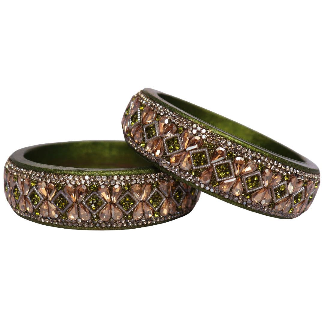 Jaipuri Designer Lac Kada Bangles For Women With Latest Kundan Design