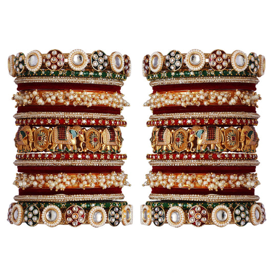 Premium Bridal Wedding Bangles Set for Women's